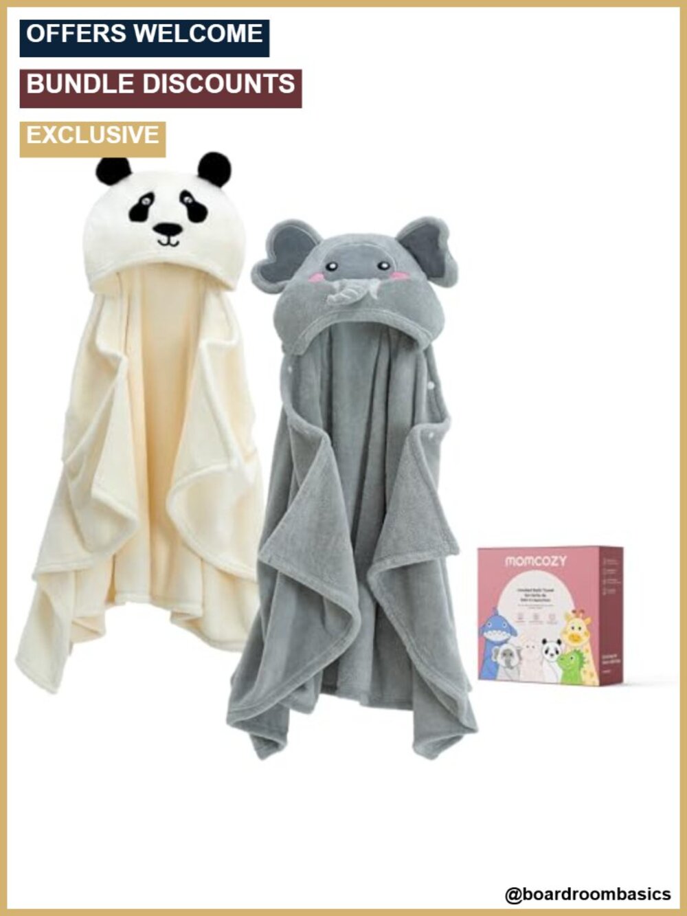 Coral Fleece Hooded Baby Towels 2 Pack Health Indicator 28x55